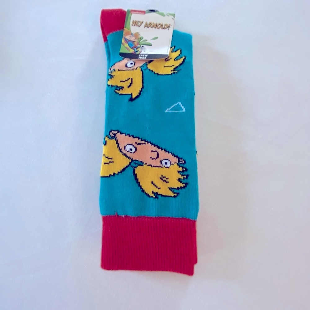 Nickelodeon Men’s crew tube Arnold.  NWT., fits shoe sizes 10-13. - Picture 3 of 11